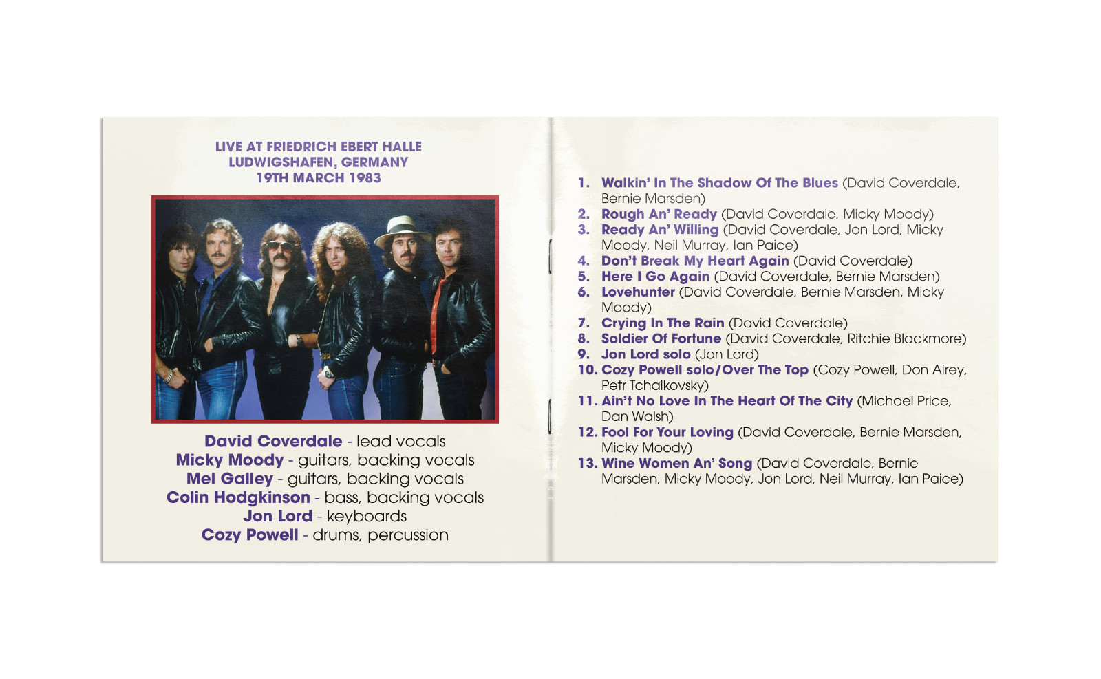 Whitesnake - Across The Airwaves - March 19, 1983-cd