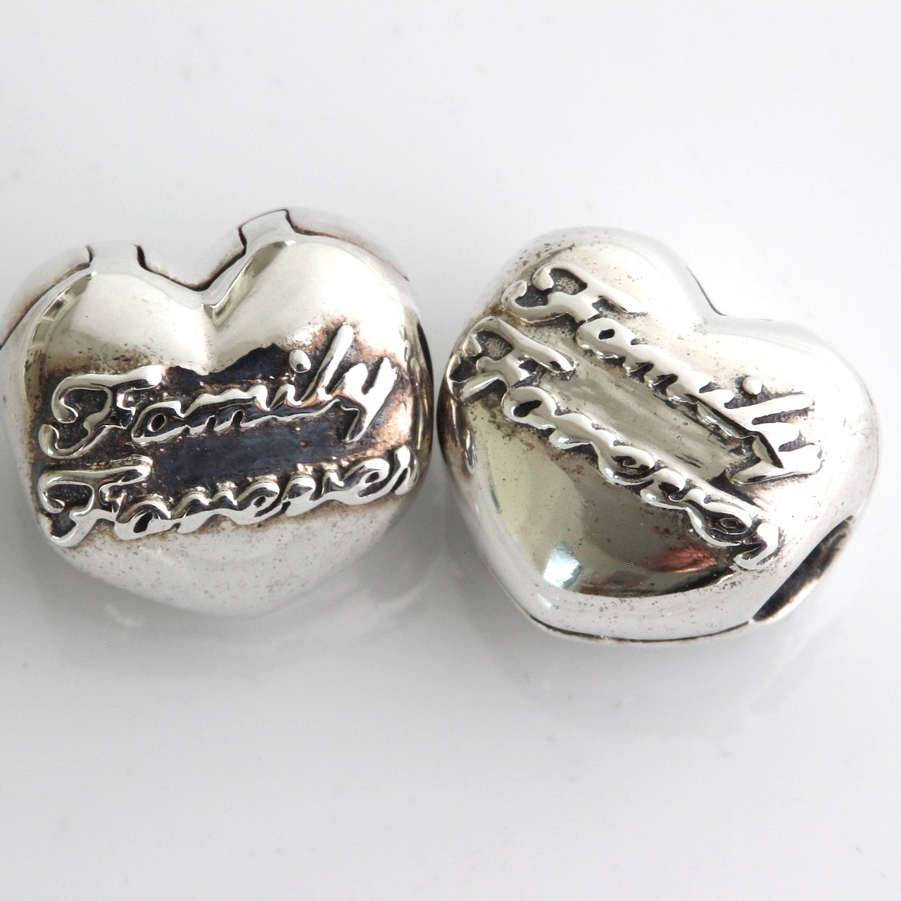 (PAIR) Pandora FAMILY FOREVER CLIPS 796204 RETIRED