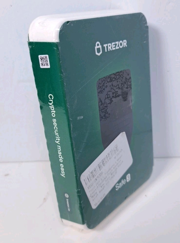 New Trezor Safe 3 Secure Crypto Hardware Wallet with Secure Element (Solar Gold)