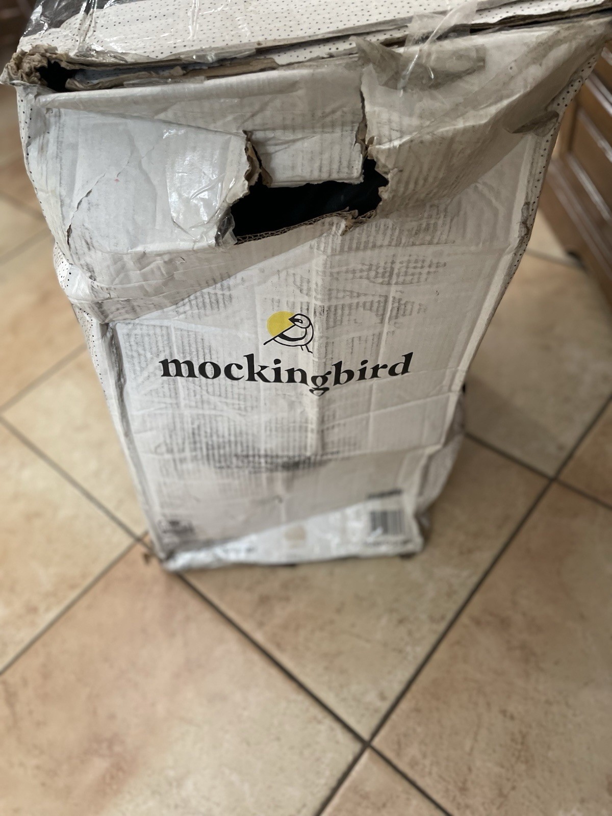 Mockingbird Single Stroller 2.0 - Black with Brown Leather Handles M2101-2132