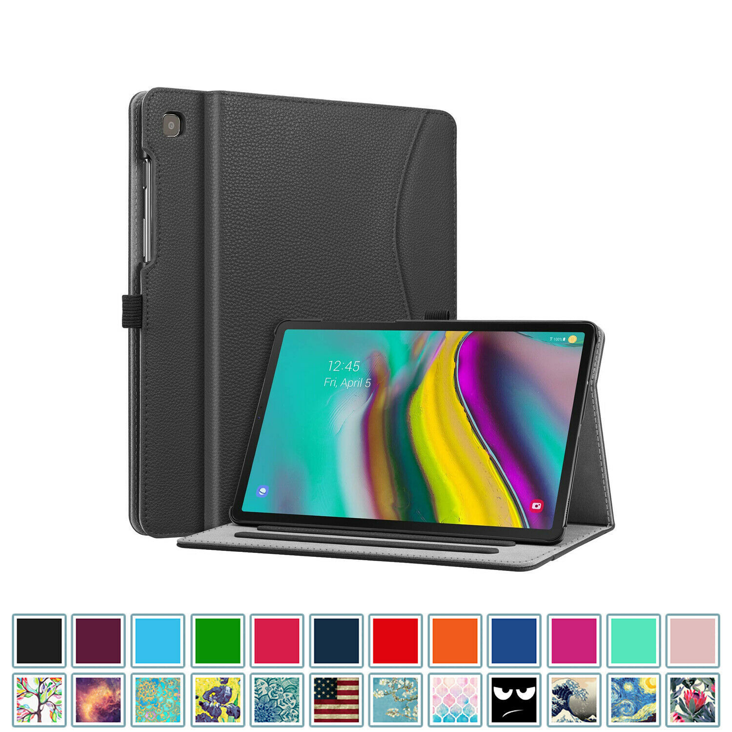 For Samsung Galaxy Tab S5e 10.5" (2019) Multi-Angle Viewing Case Stand Cover