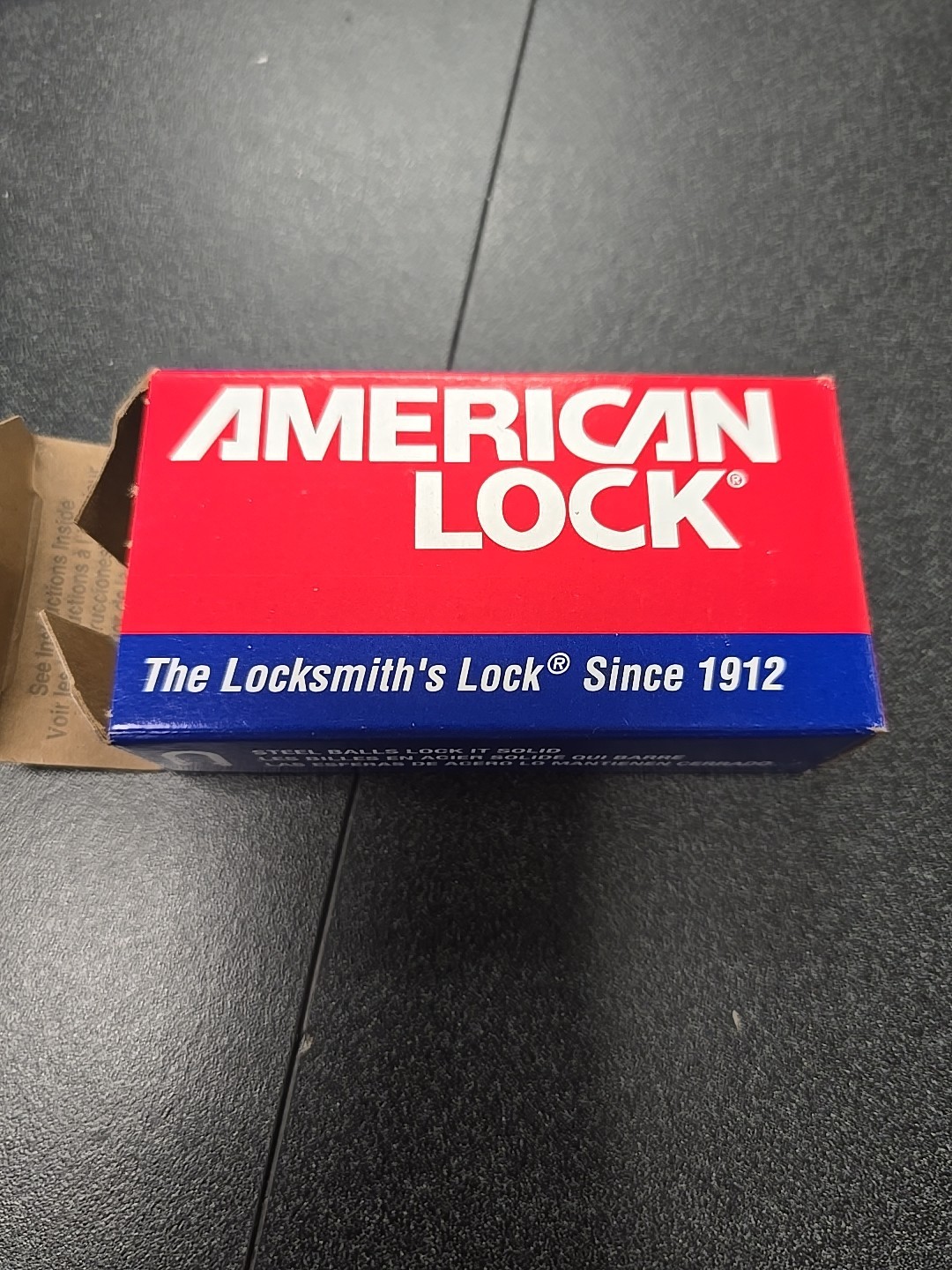 American Lock A1205ablu Padlock, Keyed The Same Anodized Aluminum, Lot Of 3
