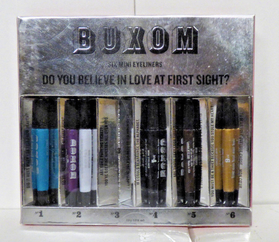 Bare Escentuals Buxom EYELINERS 6 Mini Eyeliners Set 0.01oz/0.19g Wow 6