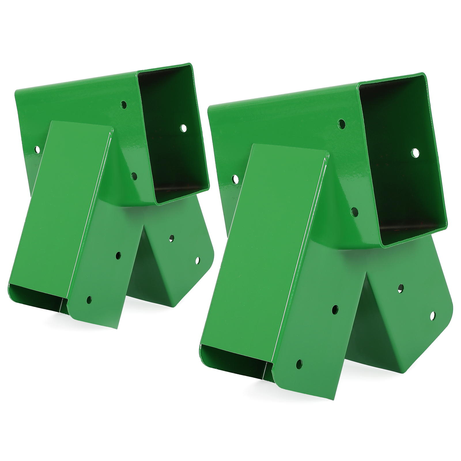 Brand New Pair 1-2-3 A-Frame Swing Set Brackets Complete Set 2 Brackets Green