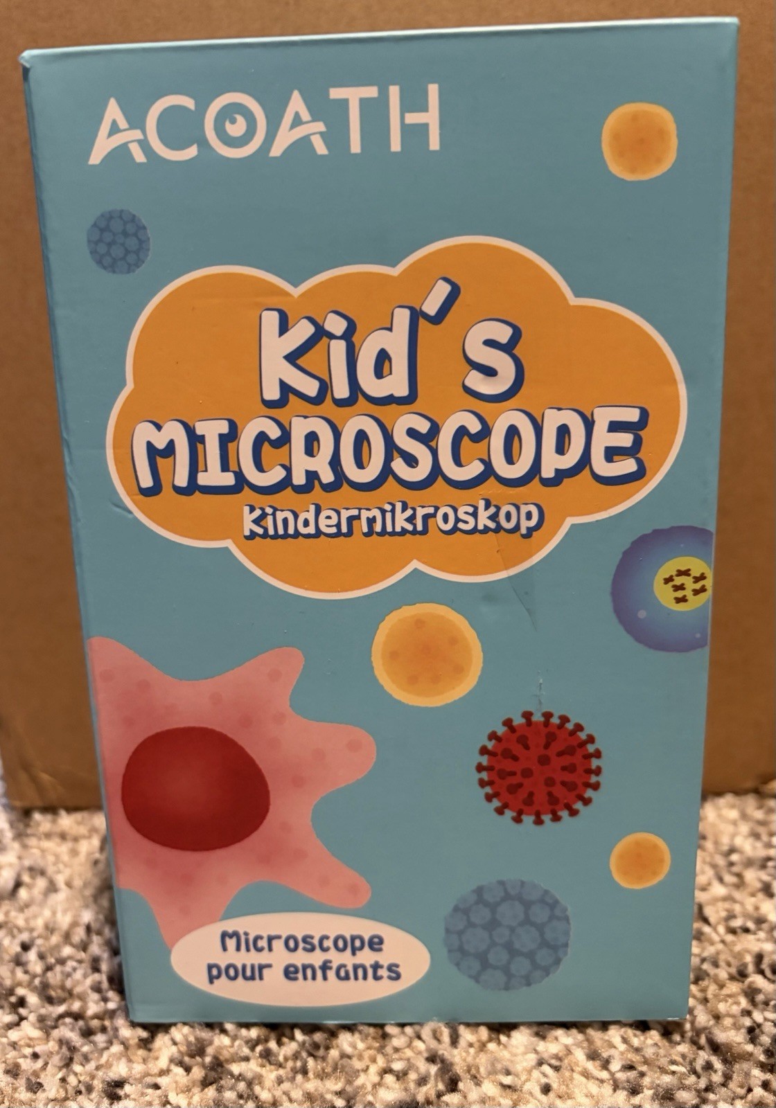 Kids Electronic Microscope 1000x Magnification Comes With Charging Cord.