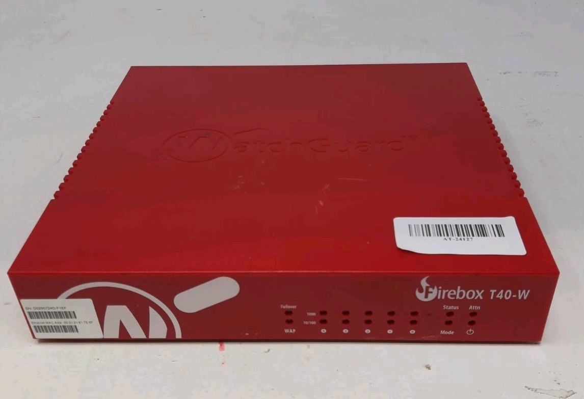 WatchGuard Firebox T40-W Firewall Network Security Appliance