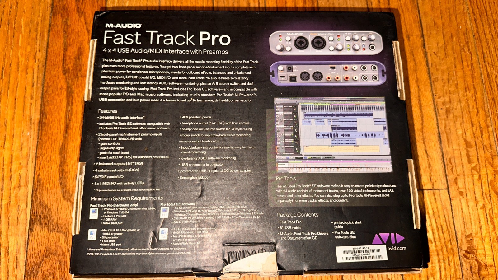 M-Audio Fast Track Pro Digital Recording Interface - ONLY in Box - Working