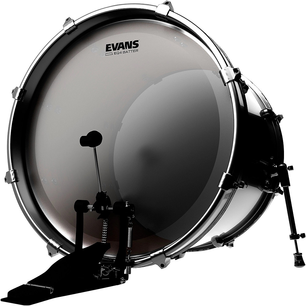 Evans EQ4 Batter Coated Bass Drum Head 22 in.