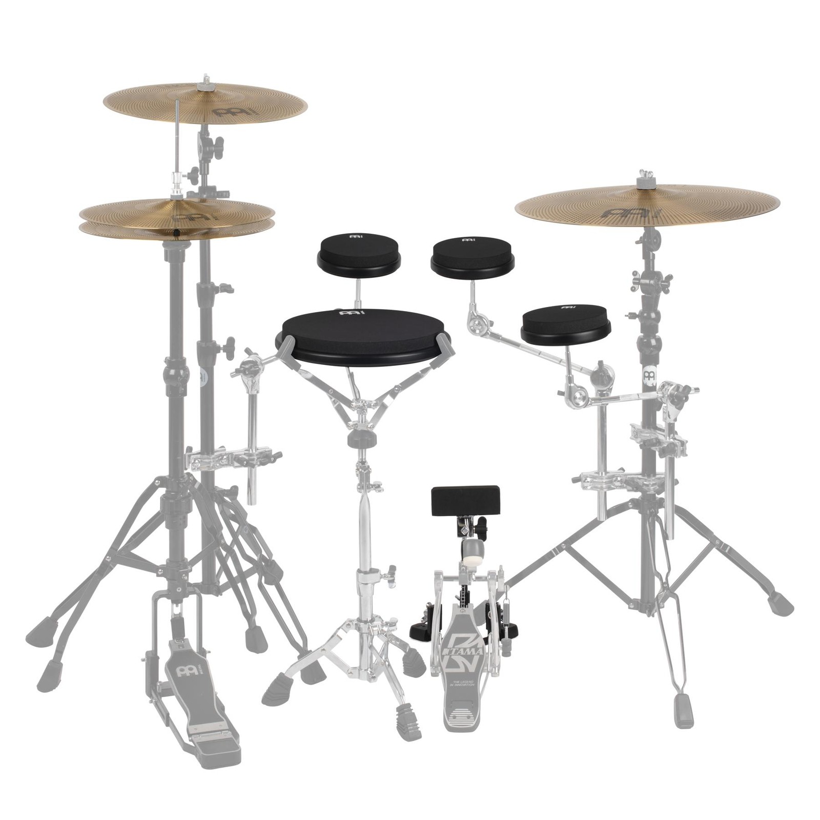 Meinl Cymbals Marshmallow 5 Piece Practice Pad Set with Practice Cymbal Set