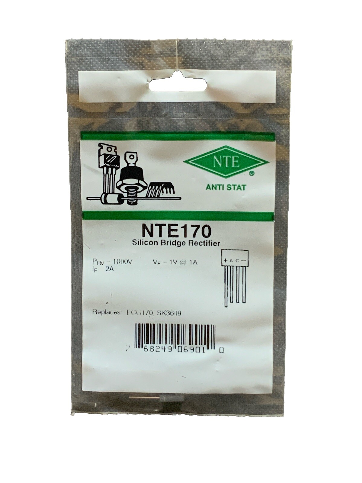 NTE170 Silicon Bridge Rectifier ECG170 SK3649