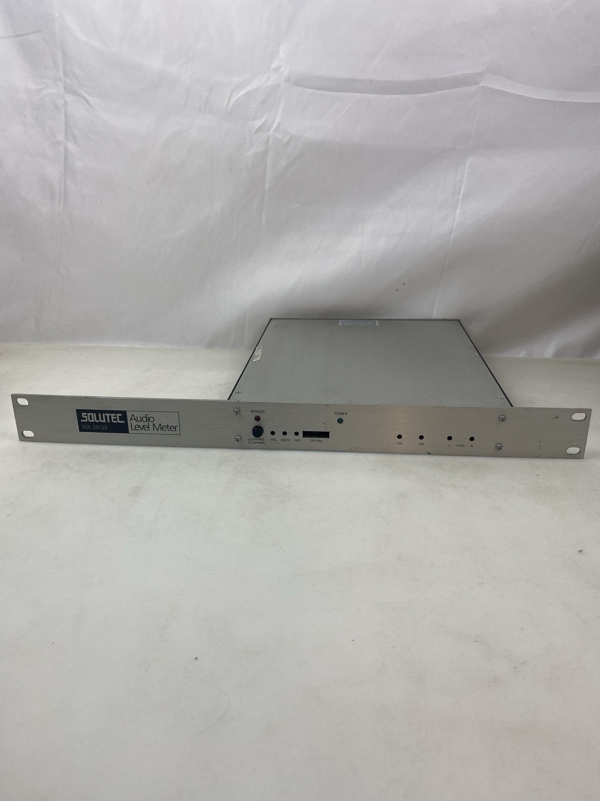 Solutec SOL-20/20 Audio Level Meter Rack Mount Broadcast Studio Untested