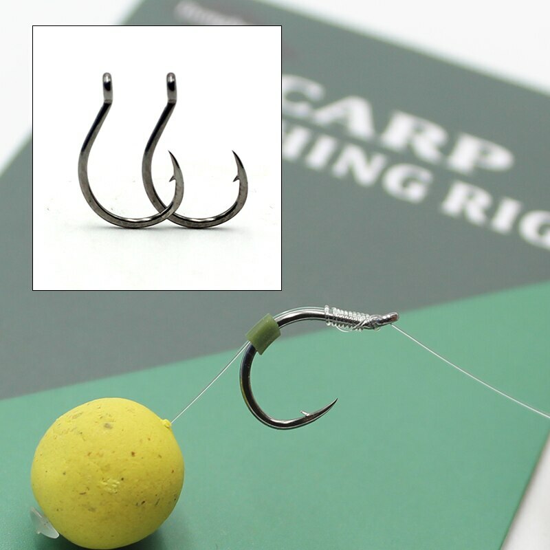 20pcs Feeder Hook High Carbon Steel Barbed Hook SIZES 6 8 10 12 Carp Fishing