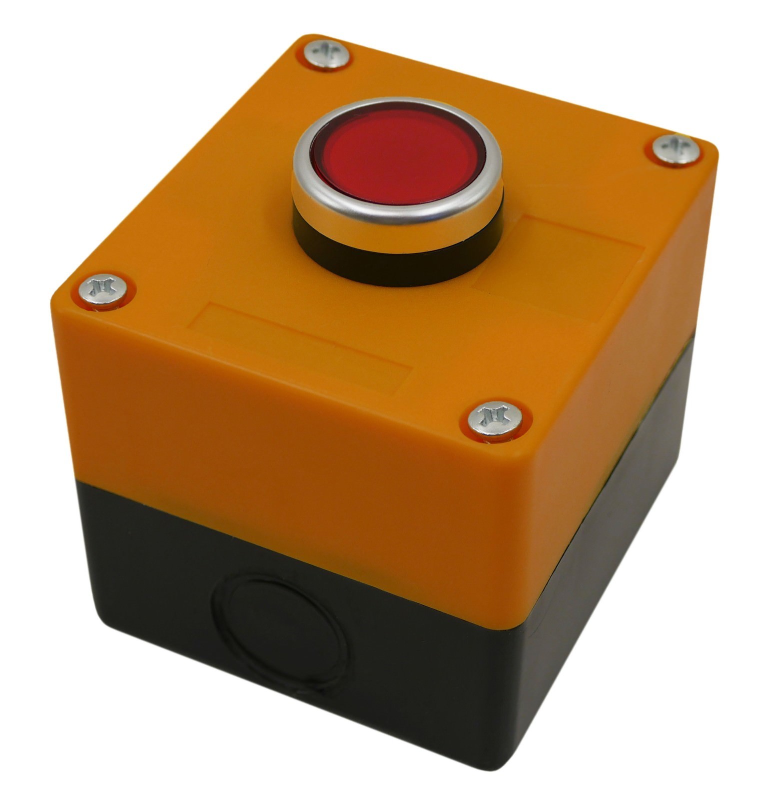 Push Button Switch Momentary 22mm 7/8" with 1-Hole Switch Box + Push Button