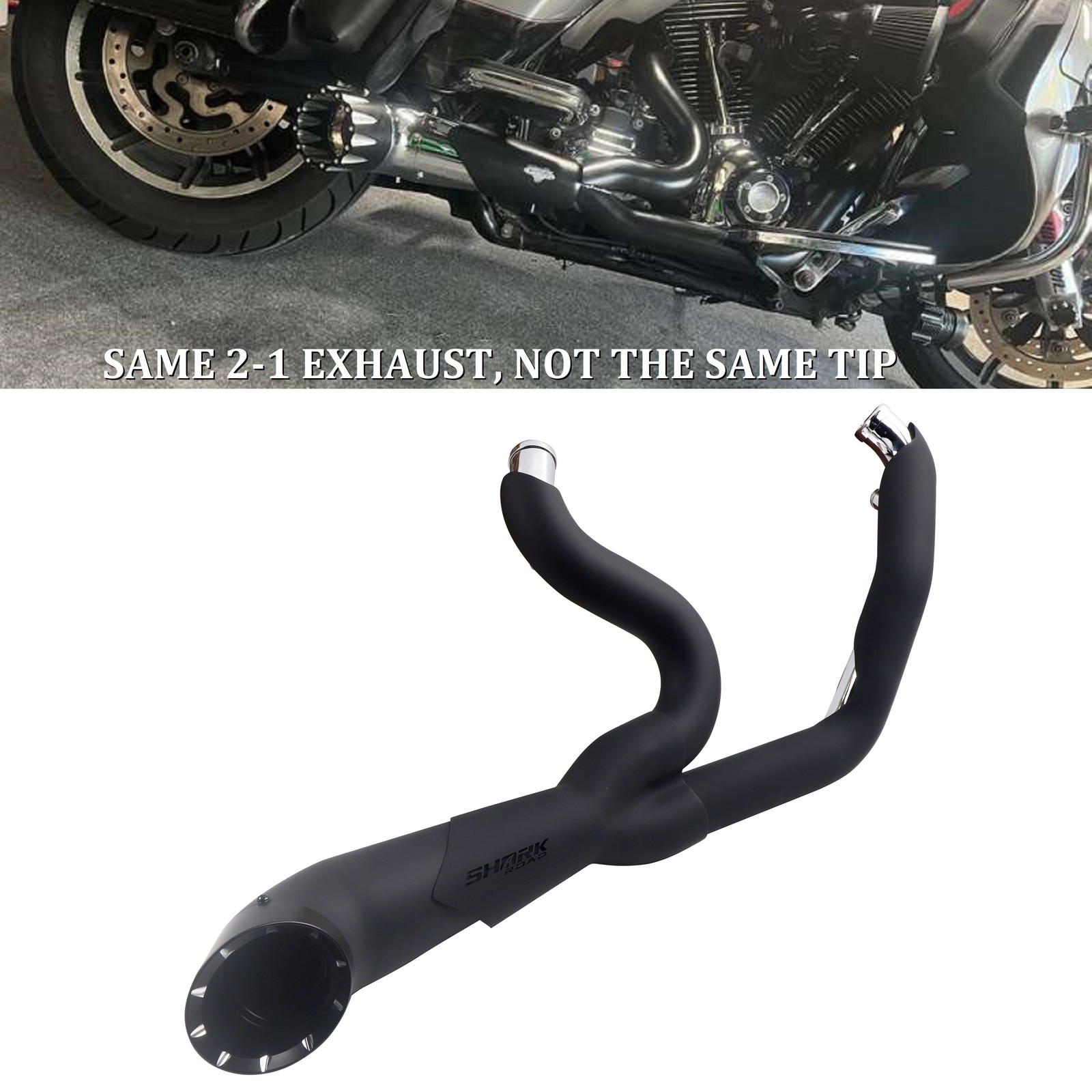 Black Ceramic No-Fading Pipes for Harley Exhaust 95-16 Touring.
