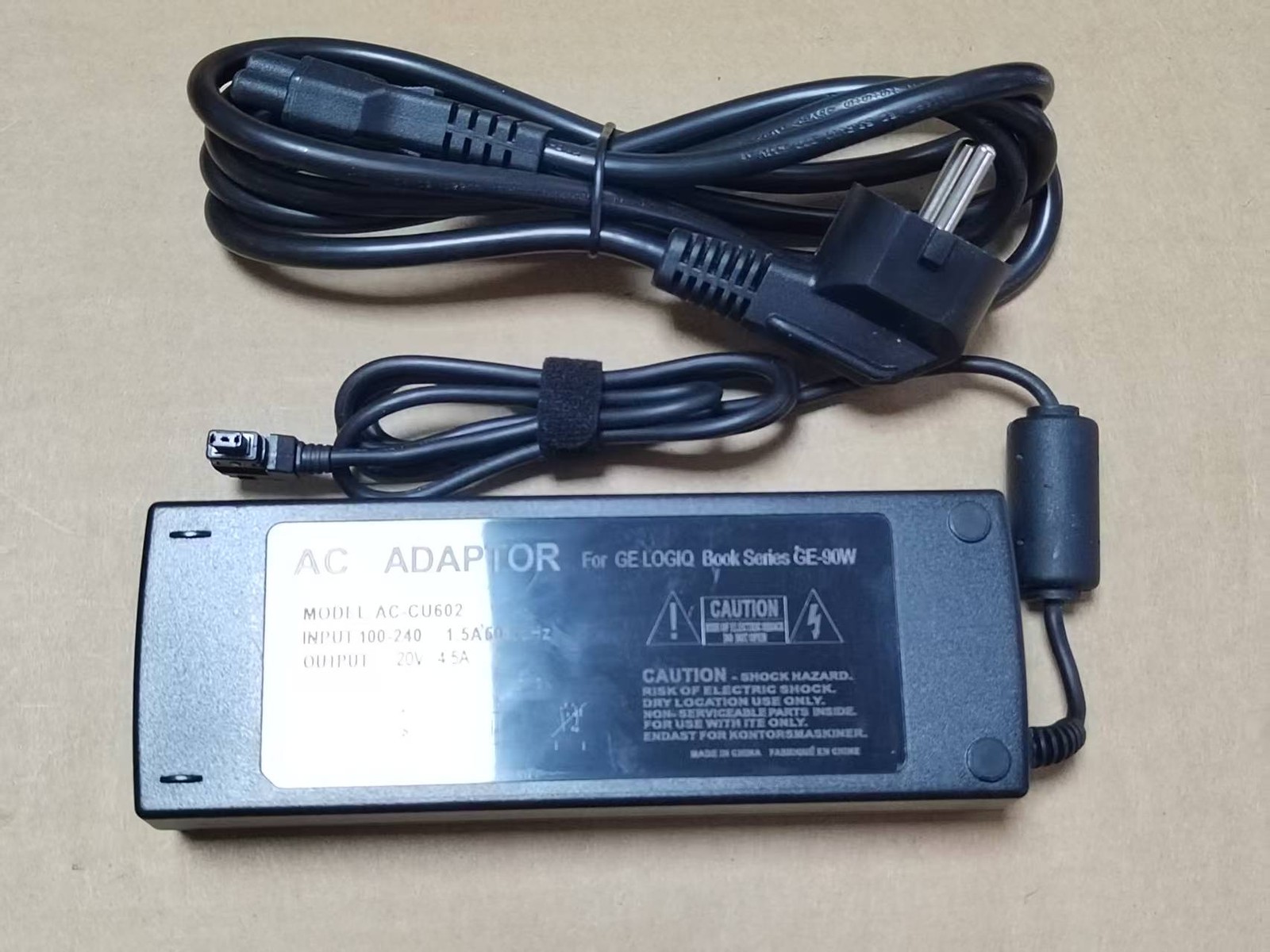 20V 4.5A AC Adapter Power Supply for LOGIQ Book Series GE -90W