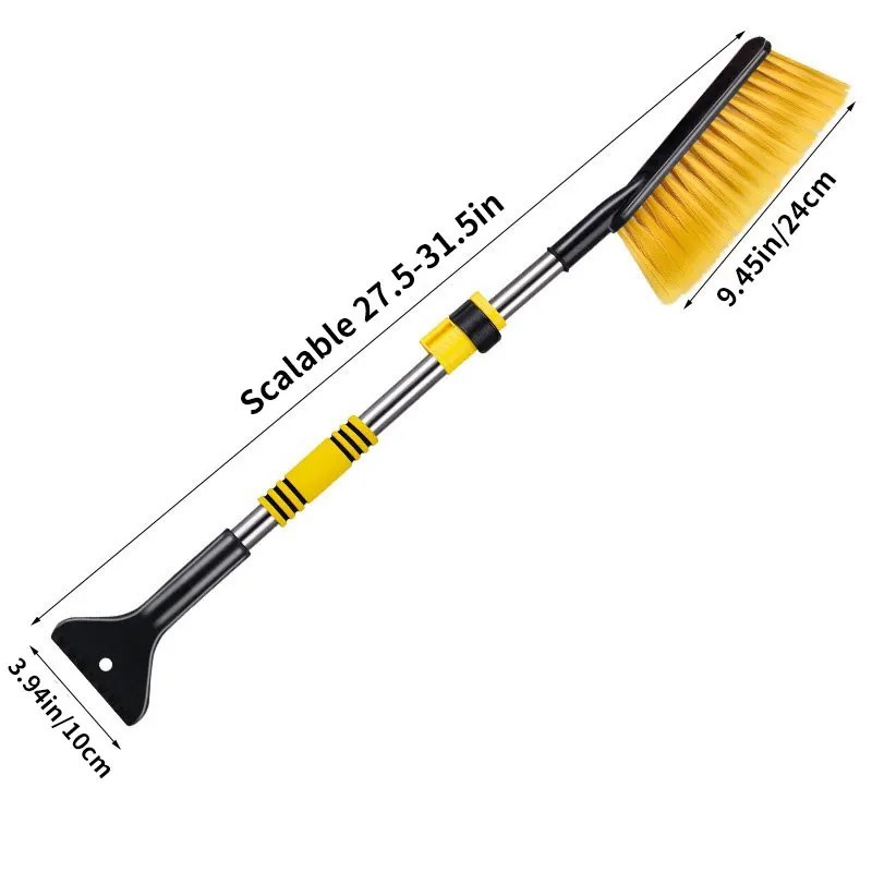 Car Snow Brush & Ice Scraper Windshield Cleaner Ergonomic Foam Handle