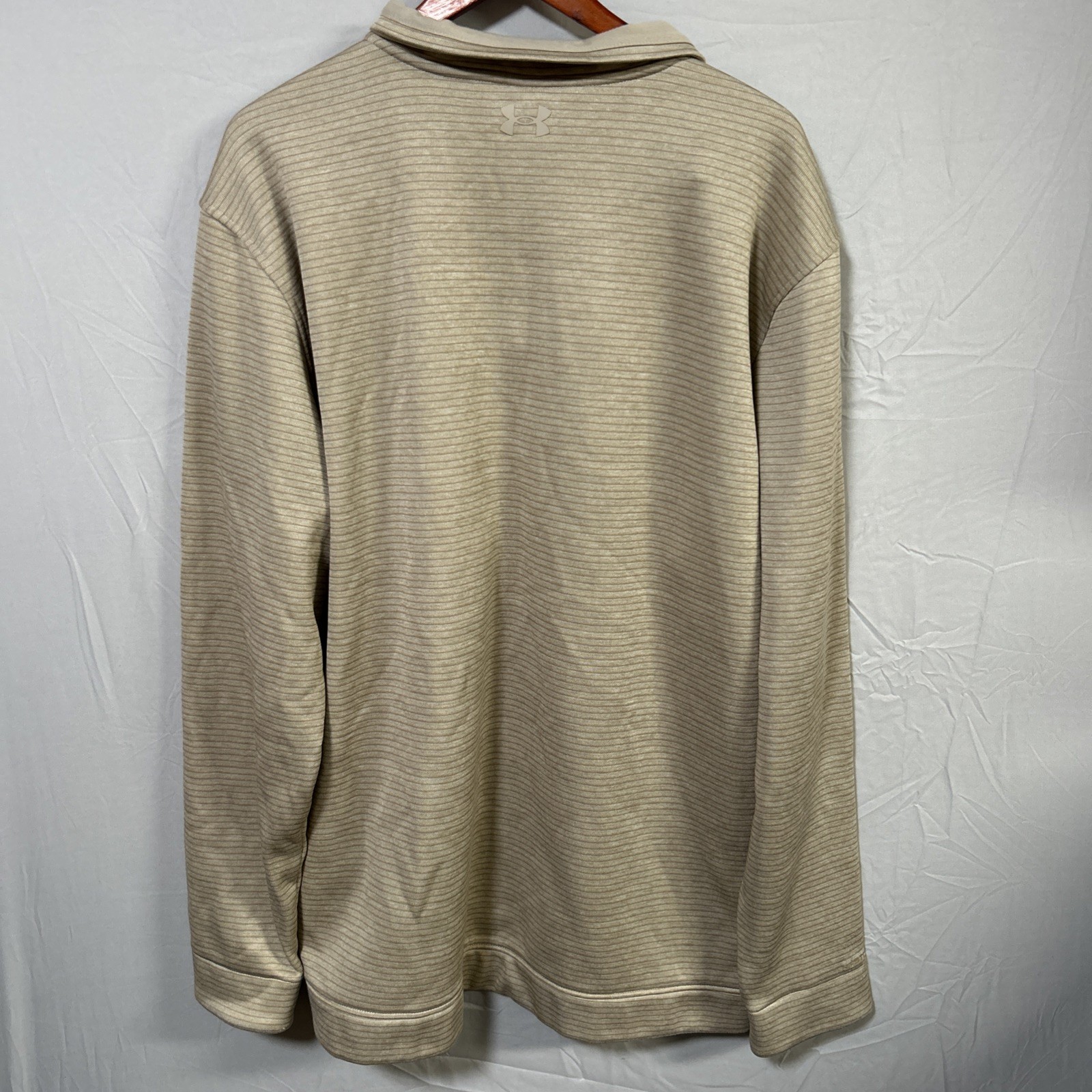 Under Armour Golf Storm 1/4 Zip Pullover 3XLT Tan ColdGear EUC