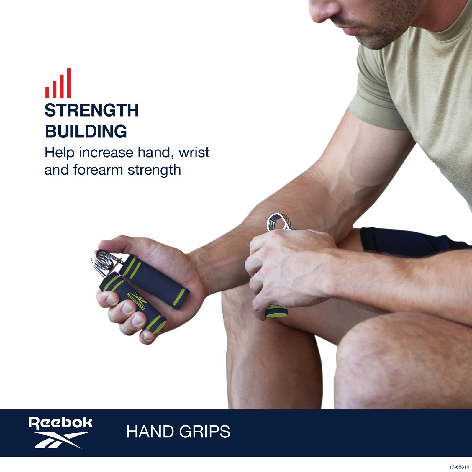 2-Pack Hand Grips, Spring Coiled Wrist, Fingers & Forearm Strength Trainer wi...