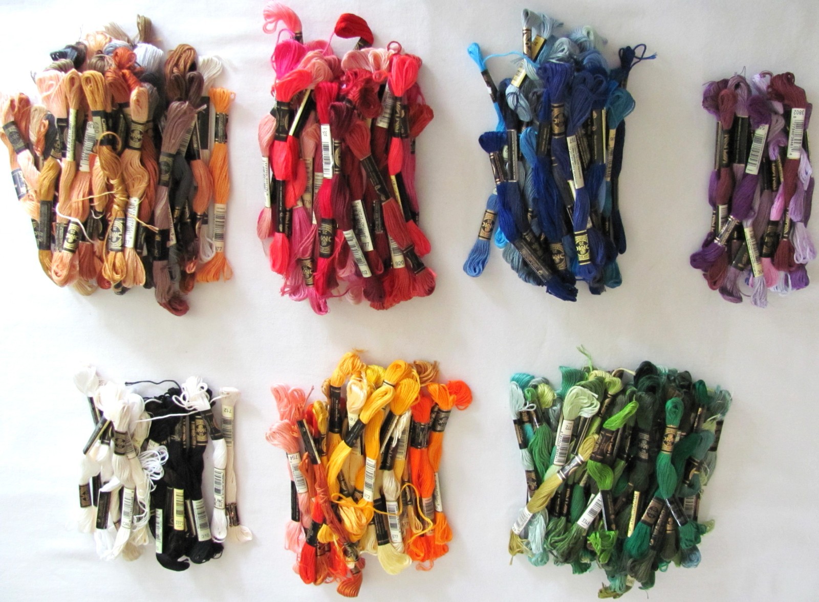 DMC Embroidery Floss Thread 100% Cotton 6 Strands 300+ Skeins (full & partial)