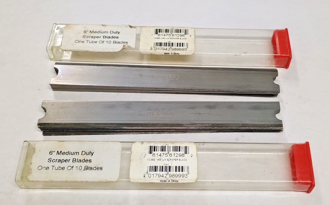 Unger 6" Medium Duty Scraper Blades 20 Pc Pk