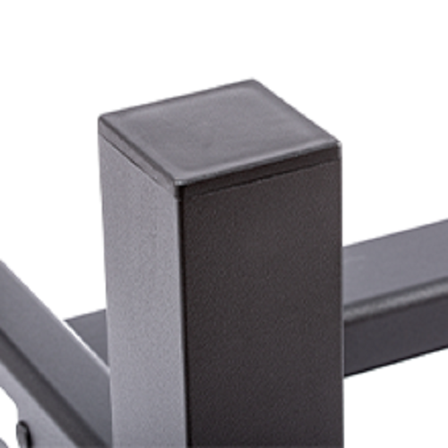 Lojok 4 Sizes Black Aluminum Outdoor Bench for Park Garden,Patio and Lounge