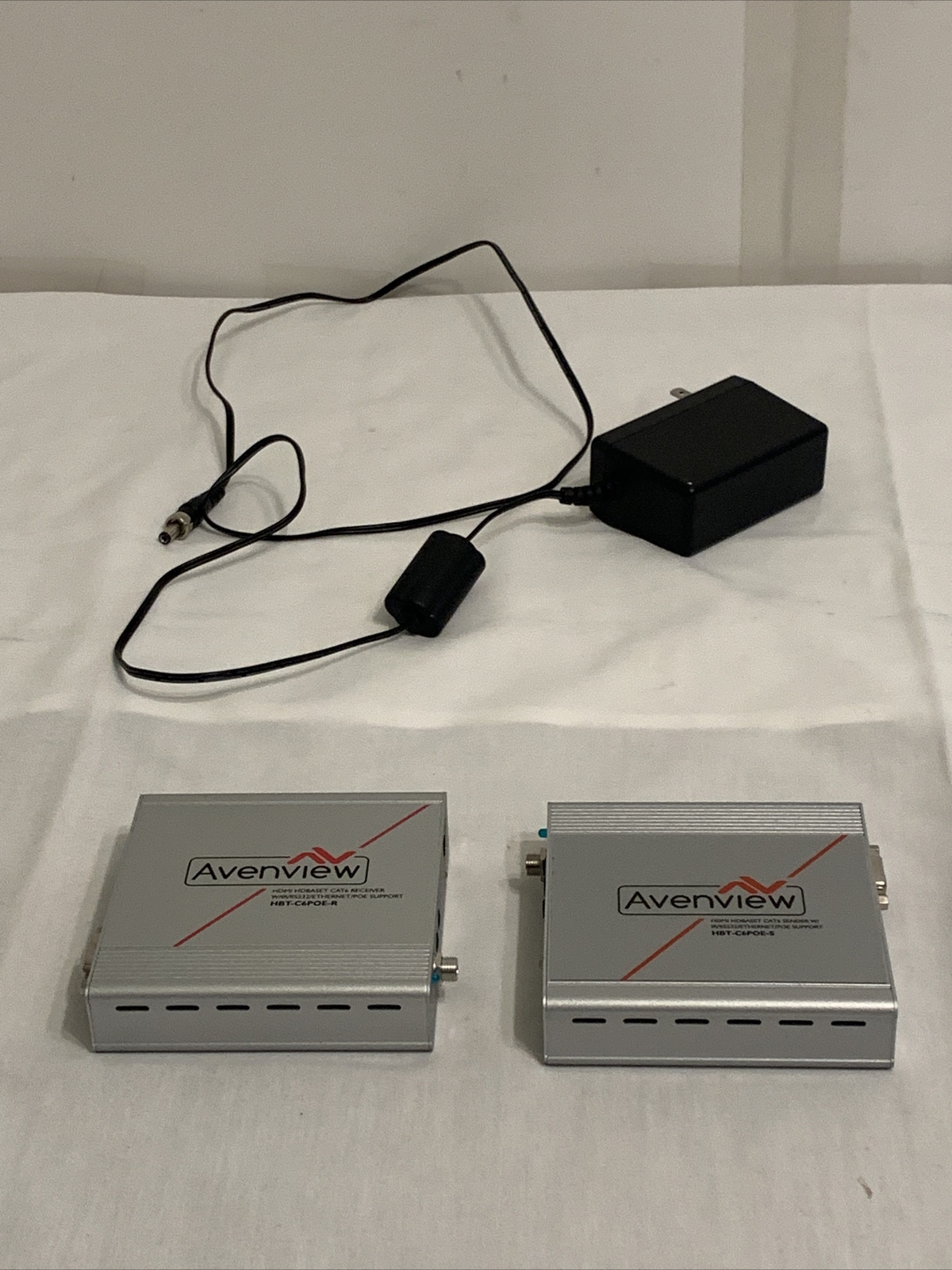 Avenview HBT C6POE HDMI HDBASET receiver Cat5e 6in CAT6 Sender Cat5e 6 Out F2