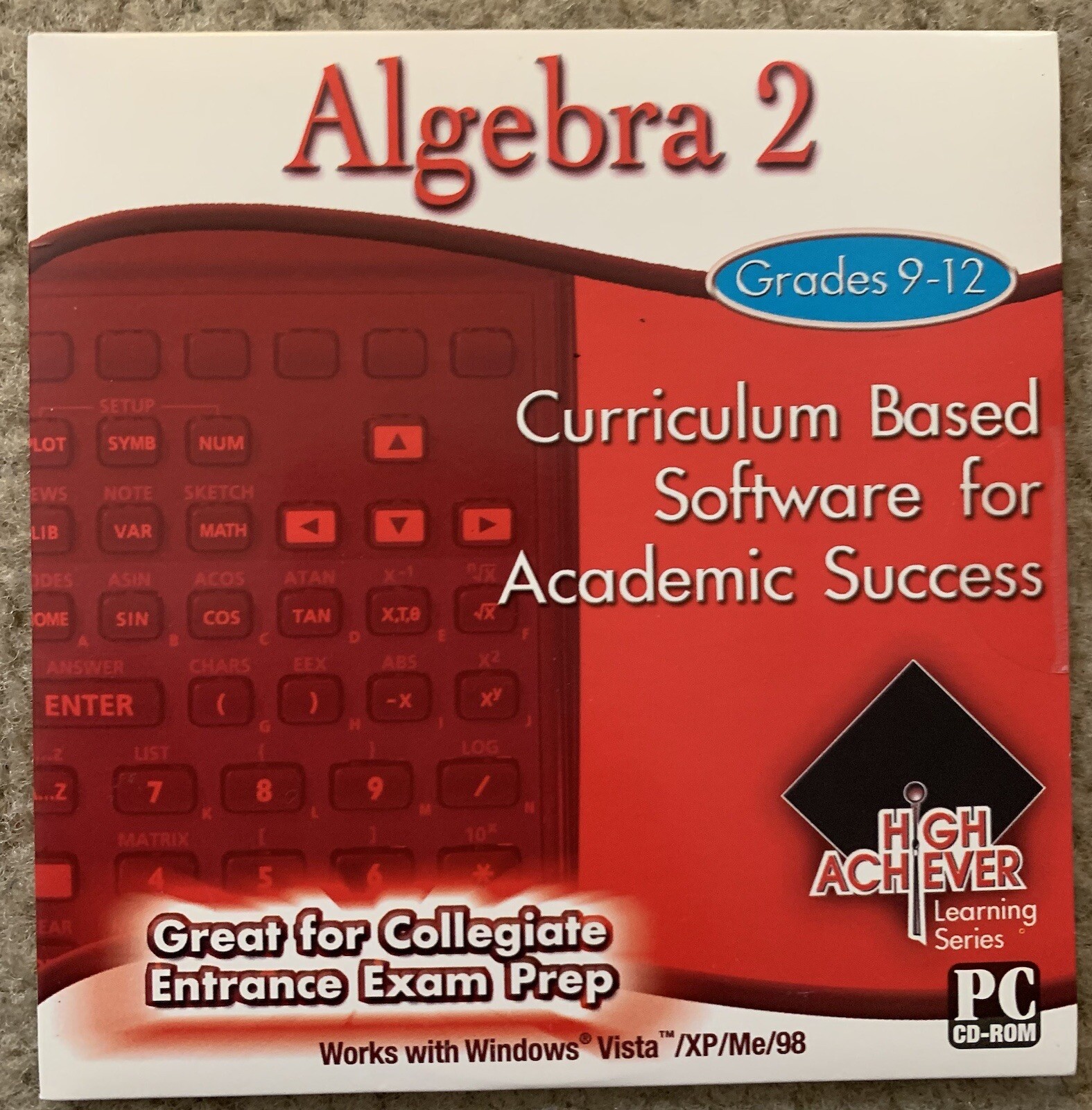 High Achiever PreAlgebra, Algebra 1 & 2 CD ROM Lot (grades 9-12