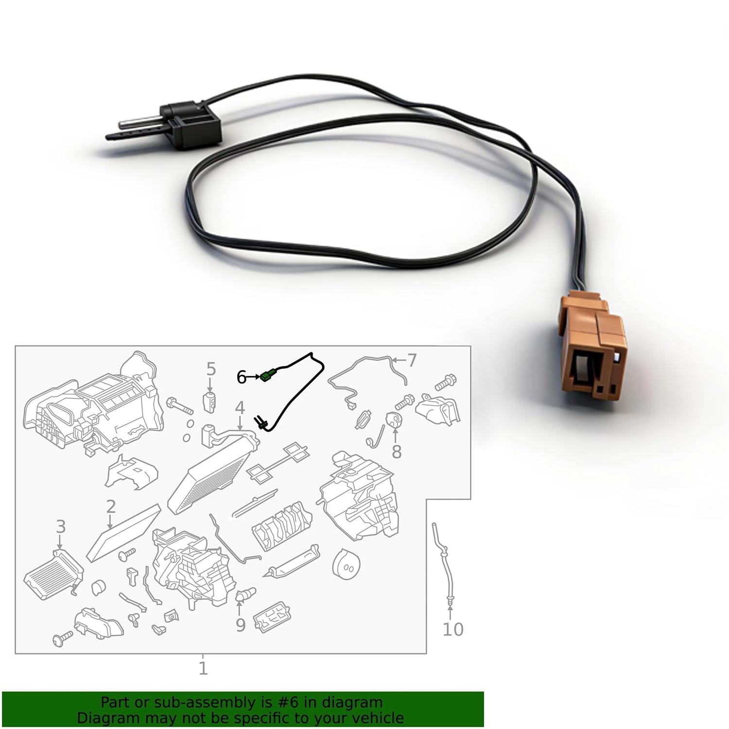 HVAC Evaporator Heater Core Temperature Sensor for Nissan Cube/Juke/Leaf
