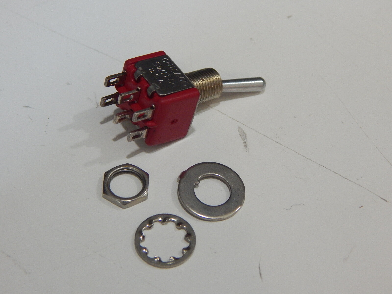 CHICAGO C&K 7203TZQE SWITCH TOGGLE DPDT SLDR LUG 5A - USA SELLER FAST SHIPPING