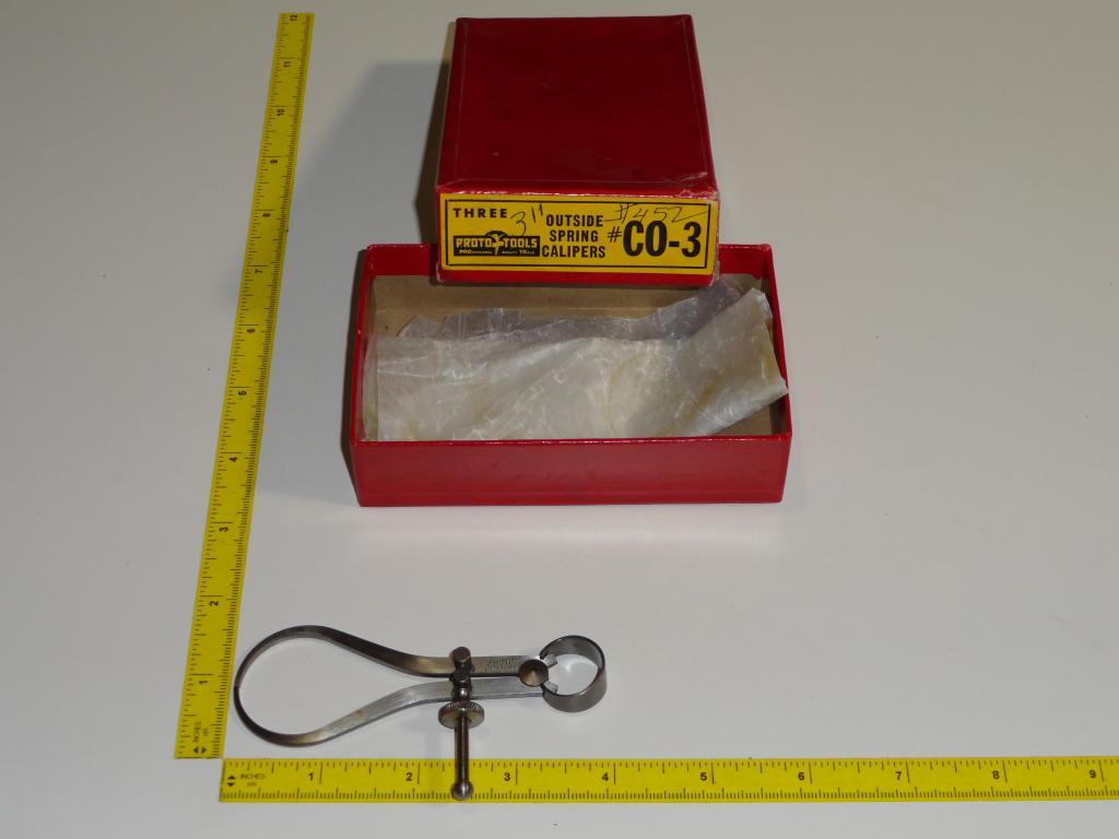 VTG Proto #CO-3 3" OUTSIDE SPRING CALIPERS NOS MACHINIST MECHANIC TOOL RARE USA