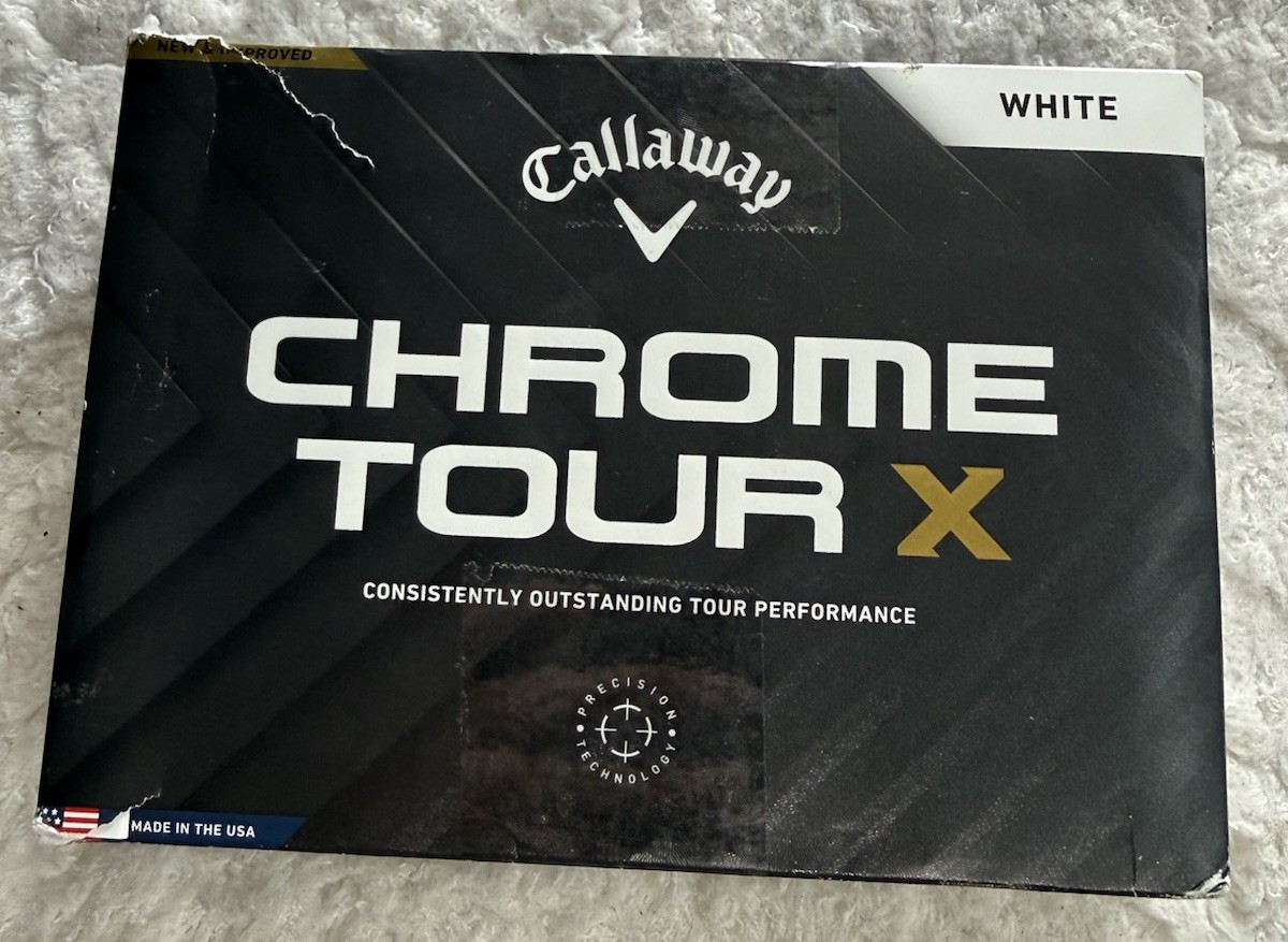 Callaway Chrome Tour X White Golf Balls - 12 Pack NEW See Photos *READ
