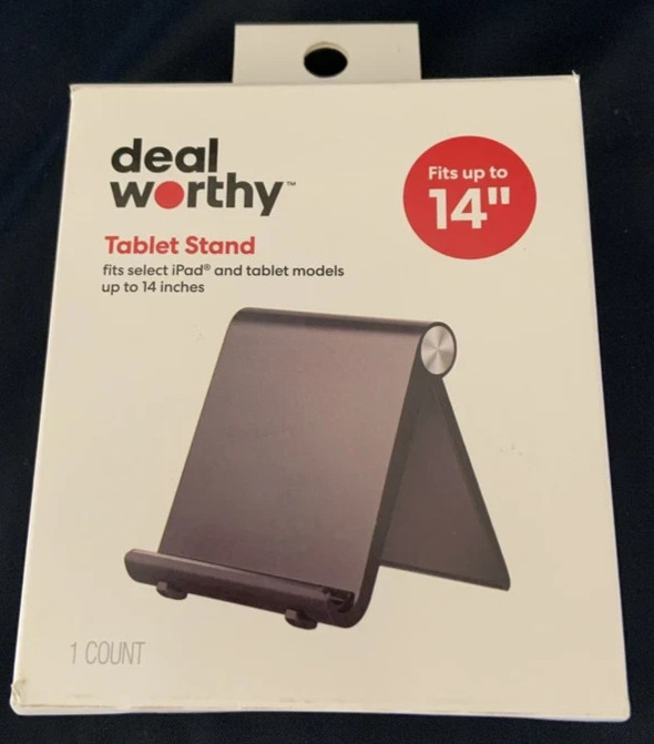 Deal Worthy Tablet Stand Fits Selected IPad & Tablet Models Up To 14"