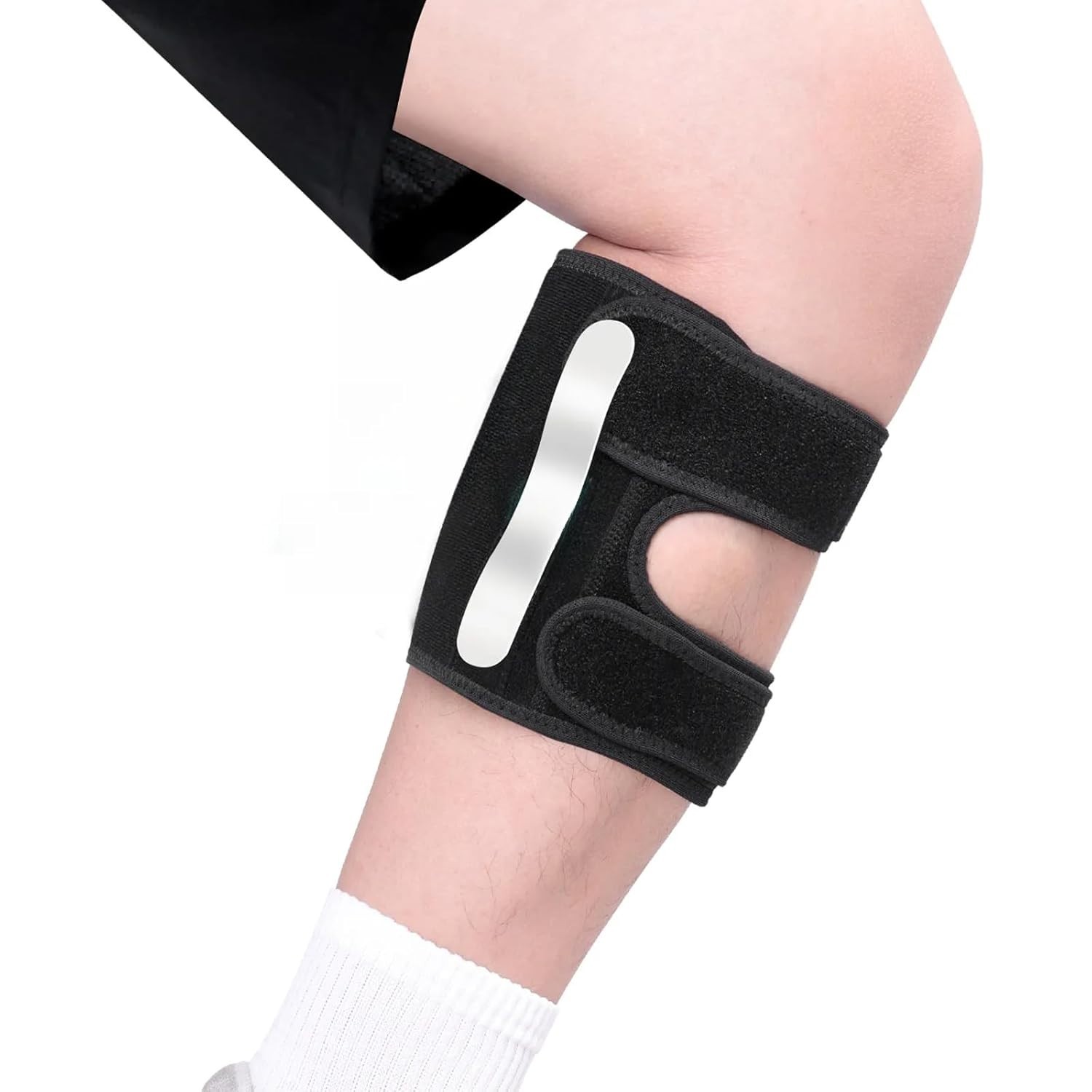 Sciatica Pain Relief Brace, Dual Pressure Pads, Adjustable Calf Support, Unisex