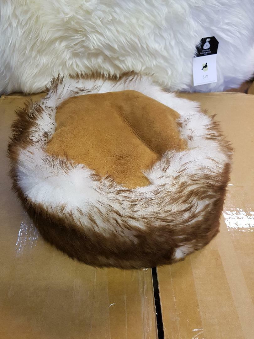 Ladies Sheepskin Cossack Hat Natural tipped 100% genuine sheepskin Soft