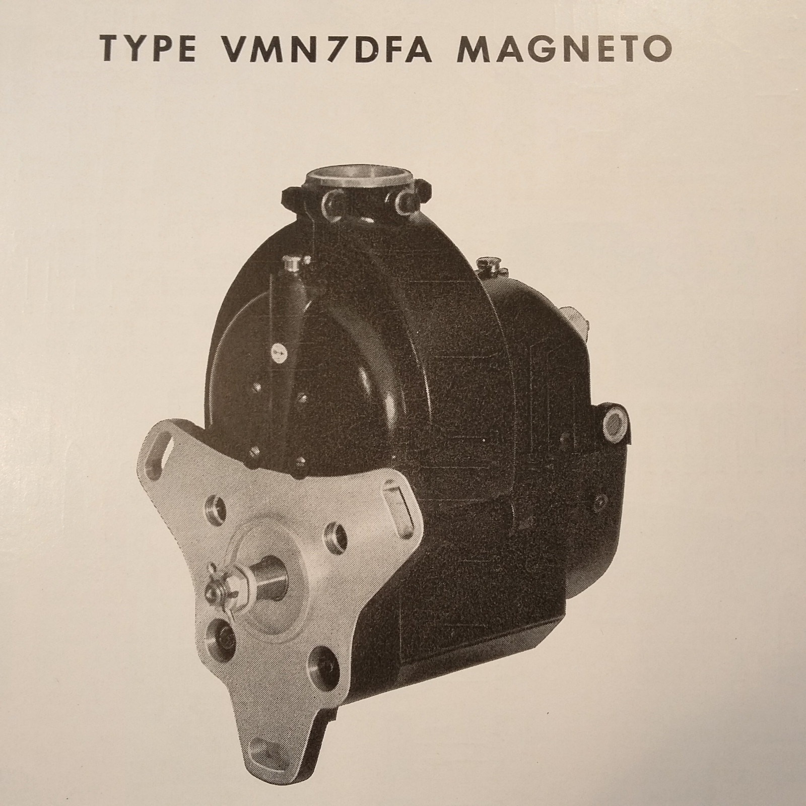 Bendix Scintilla Magneto VMN7DFA Parts Booklet