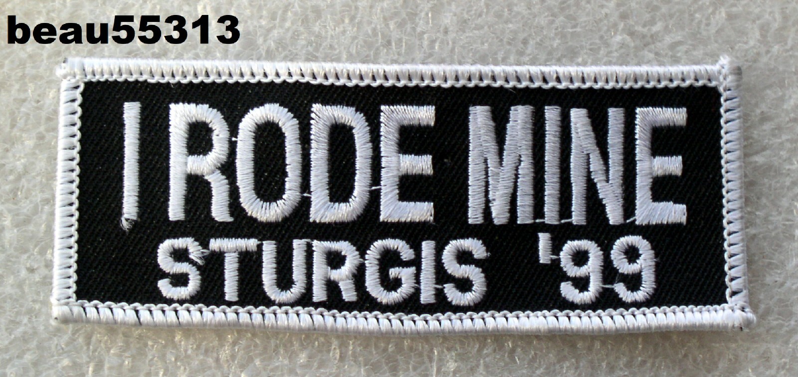 ⭐1999 STURGIS SOUTH DAKOTA "I RODE MINE" HARLEY BIKE RALLY VEST JACKET PATCH