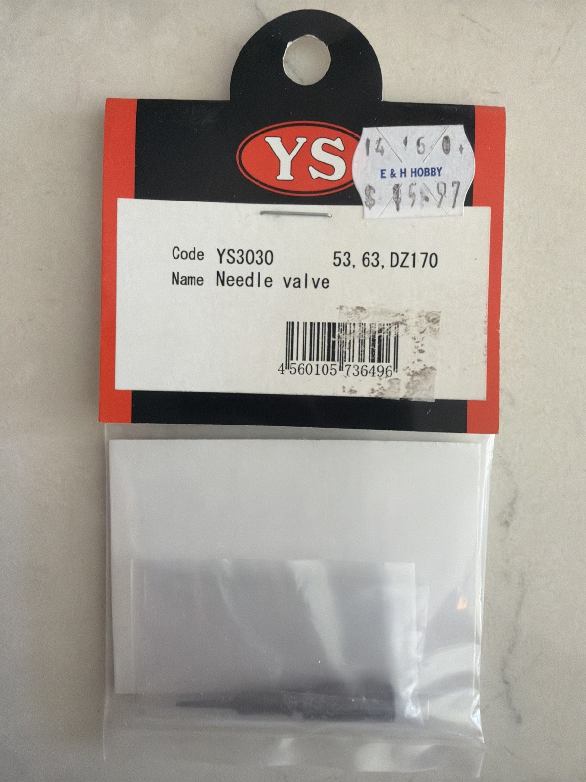 YS Needle Valve 53, 63, DZ170