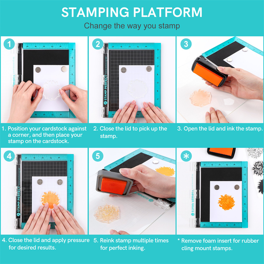 Stamp Positioning Tool Stamping Platform For DIY Scrapbooking Craft Card Making