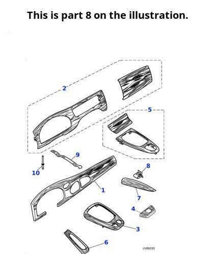 Jaguar Genuine Spring Clip Retainer Fastener Rivet Fits S-Type X-Type C2S44891