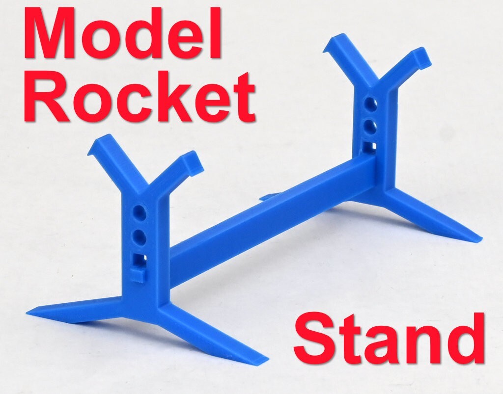 Custom Made Rocket Cradle/Holder/Stand for model rocket kits etc