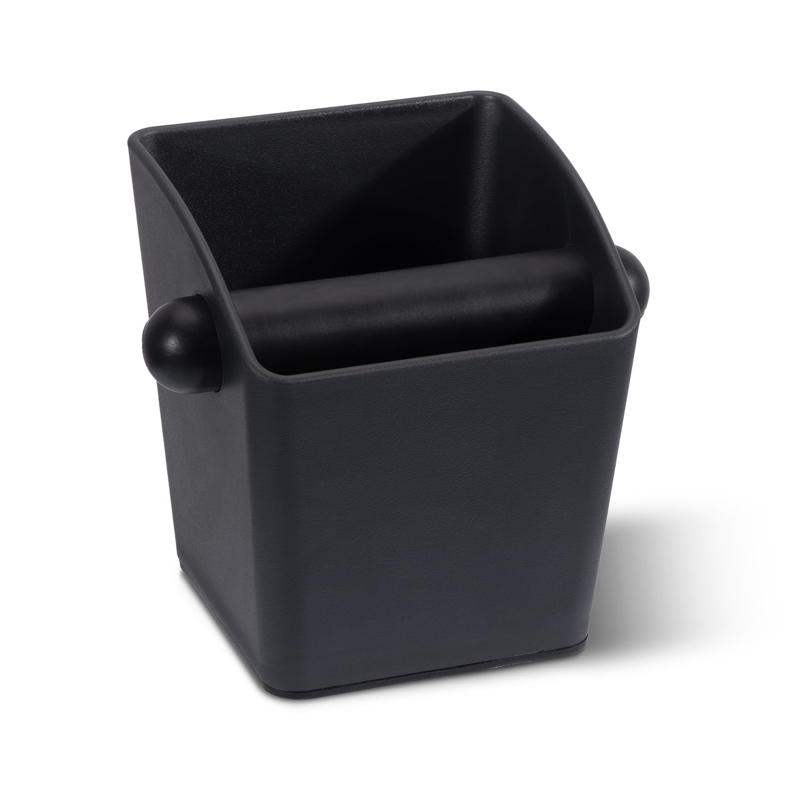Espresso Knock Box - Shock-Absorbent Durable ABS 1 Ounce (Pack of 1), Black