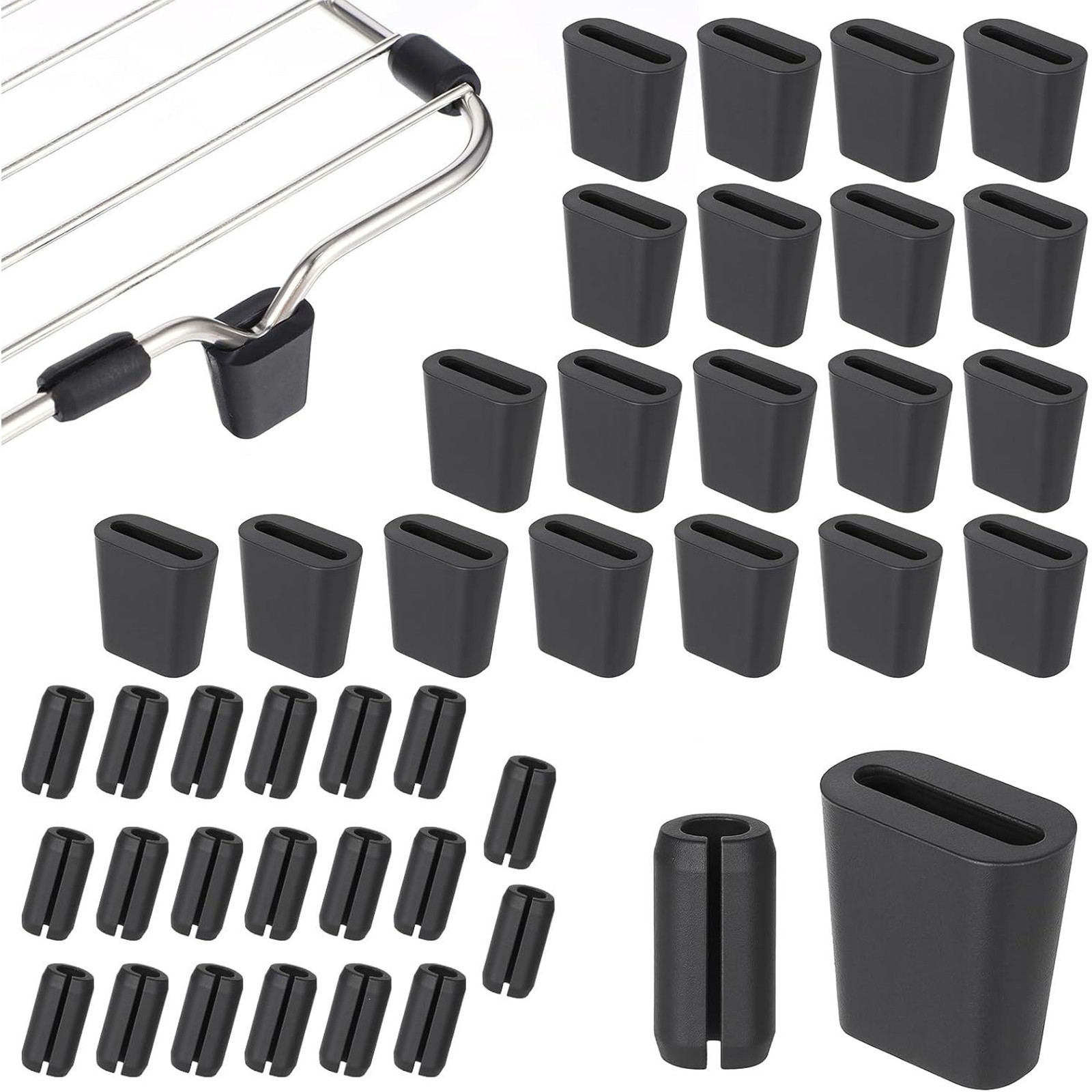 40Pcs Sink Bumper Wear-resistant Sink Rack Protectors Easy Installation Rubber
