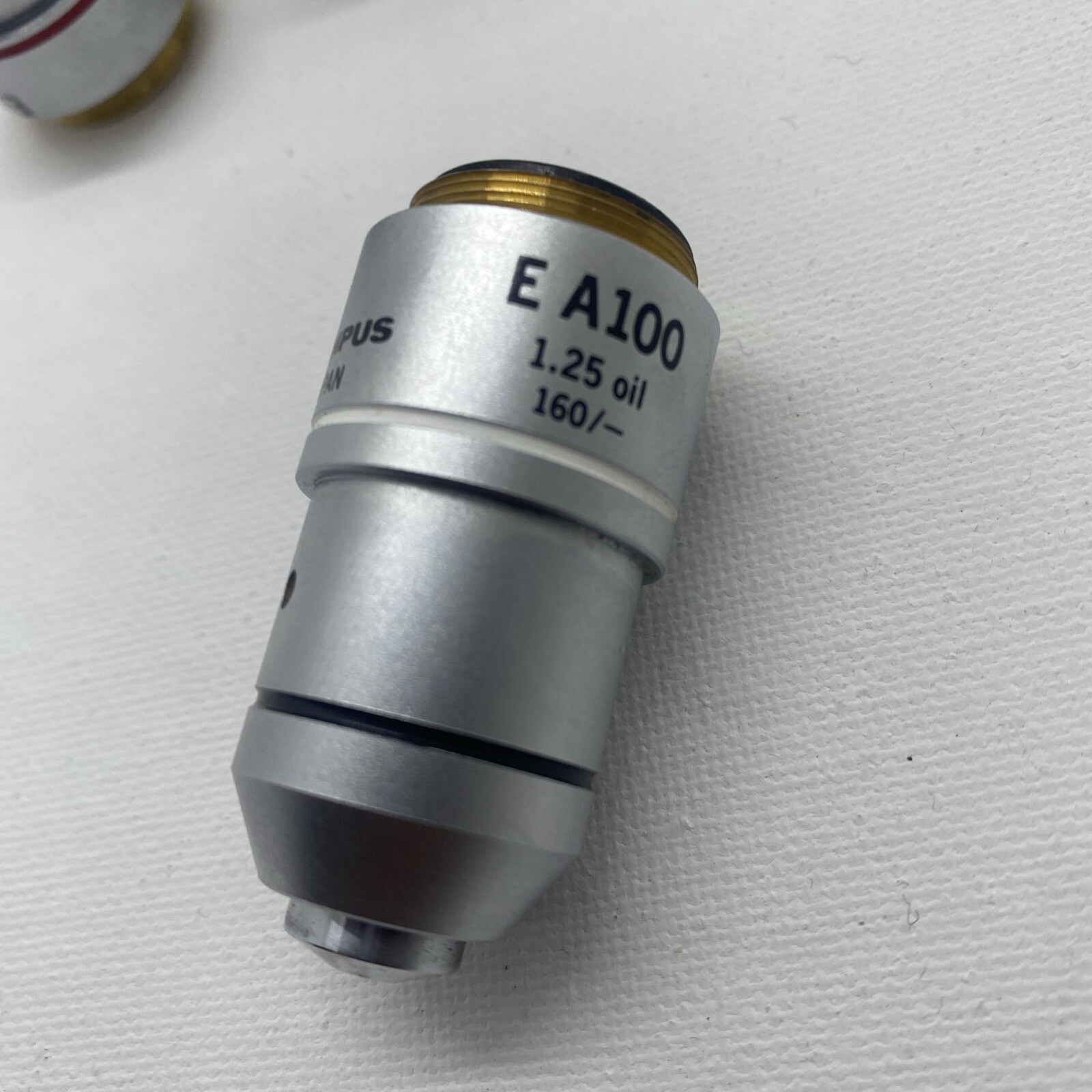 Olympus Microscope Objective Set - E A4, E A10, E A40, E A100 oil