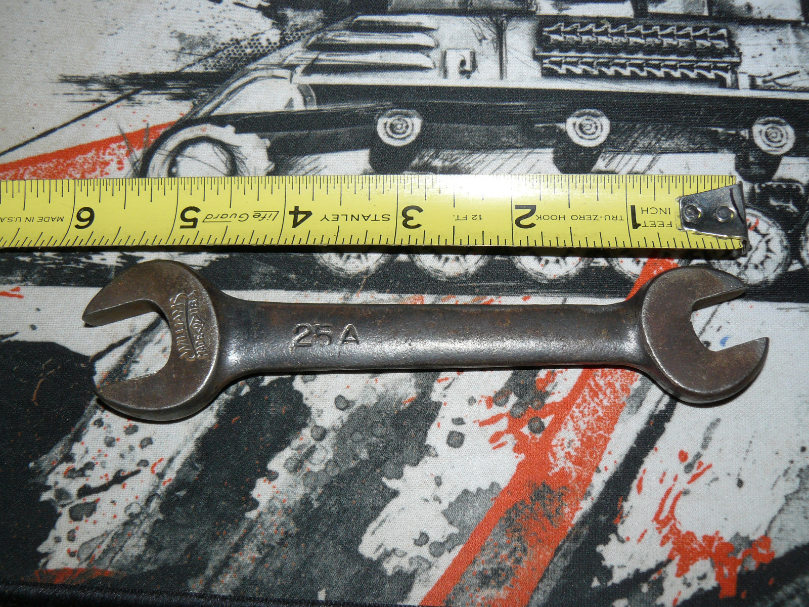 Williams 25A Double Open End Wrench 5/8" 7/16" nice free ship USA