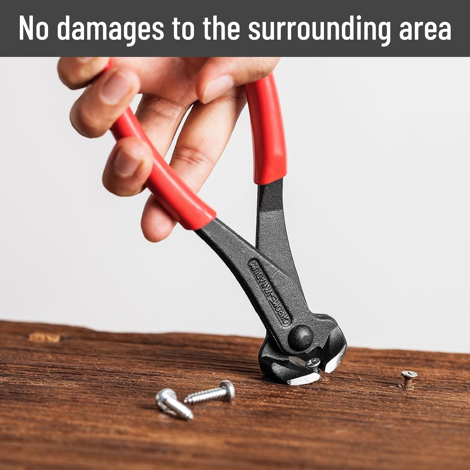 Compact 7-Inch Bates Nail Puller - Soft Grip, Dual-Purpose Tool for Carpenters