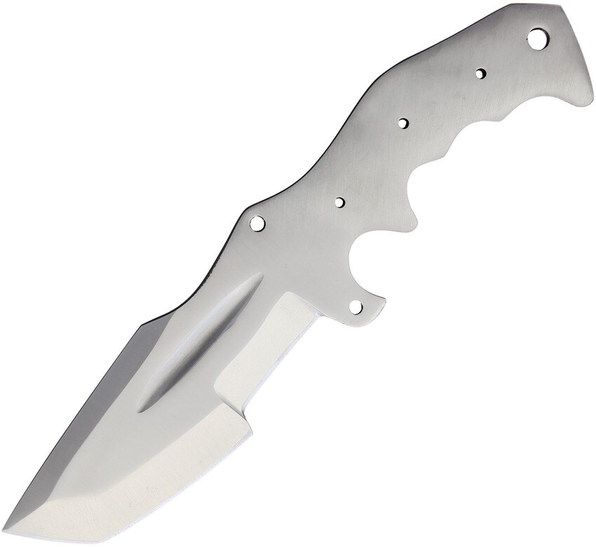 Knifemaking Fixe Knife 4.75" Satin Finish Stainless Tanto Choppe Full Tang Blade