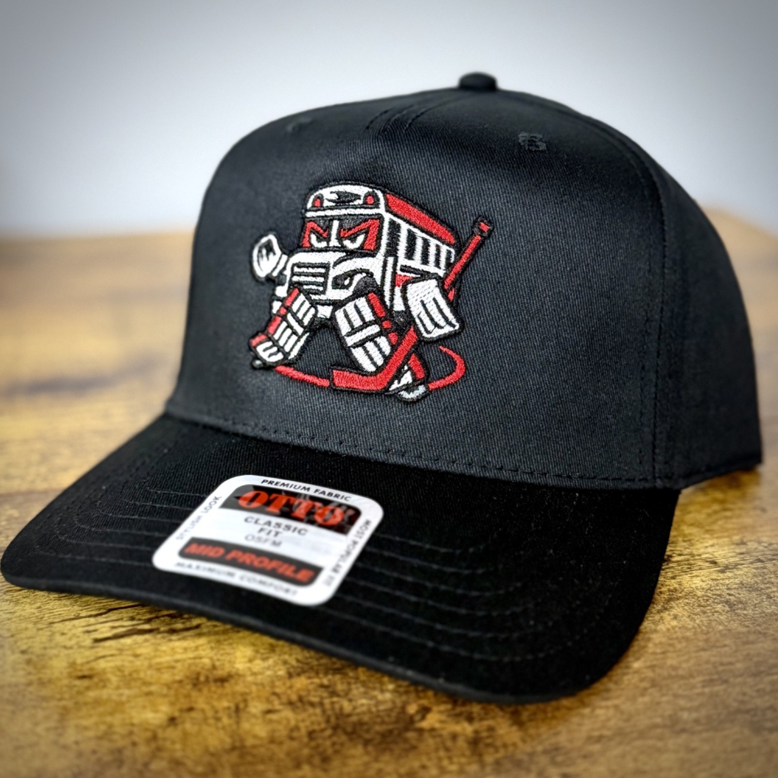 “Bus In Net” Carolina Hurricanes Inspired Snapback Otto Hat - Black