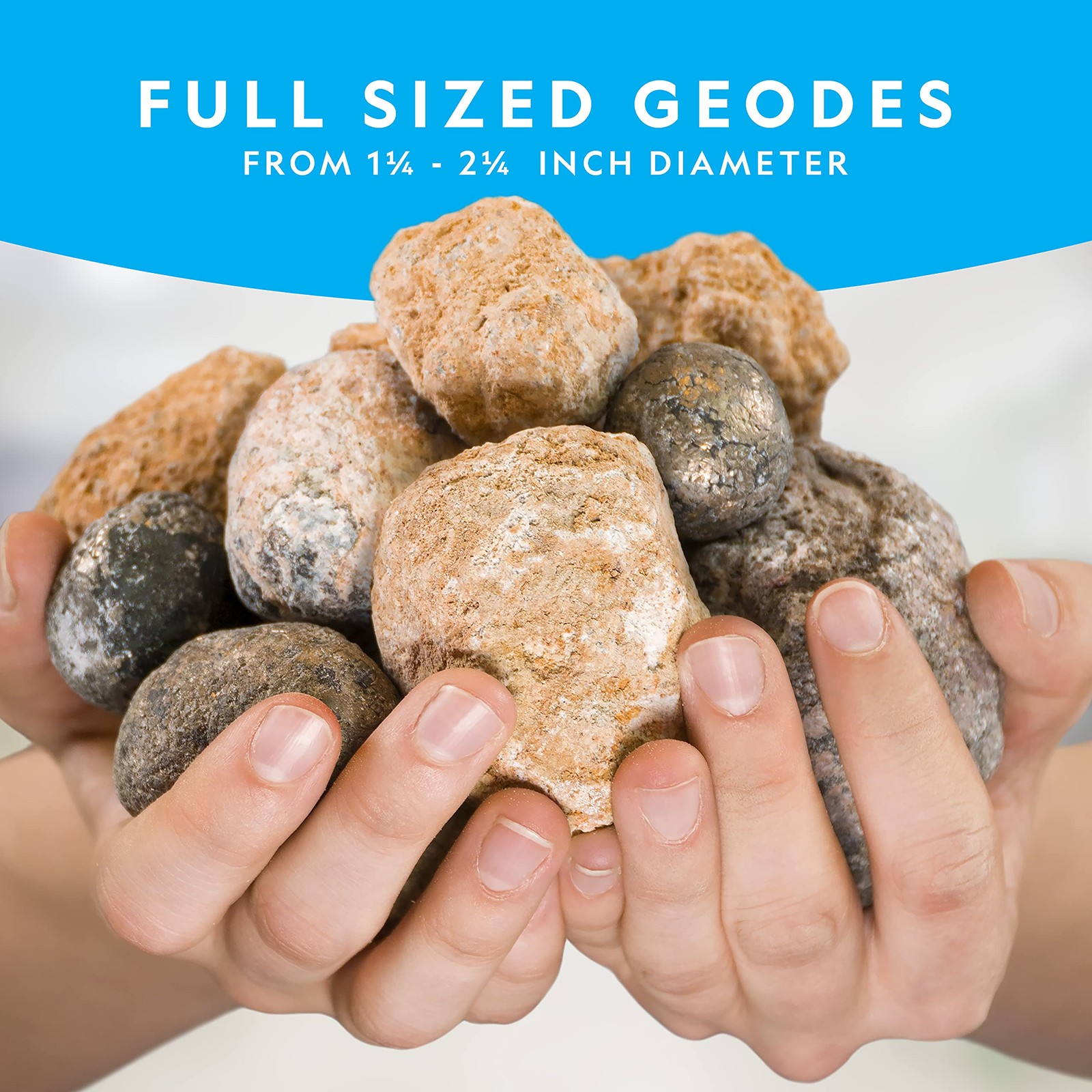 Blue Marble National Geographic Break Open 10 Premium Geodes Includes Goggles 2