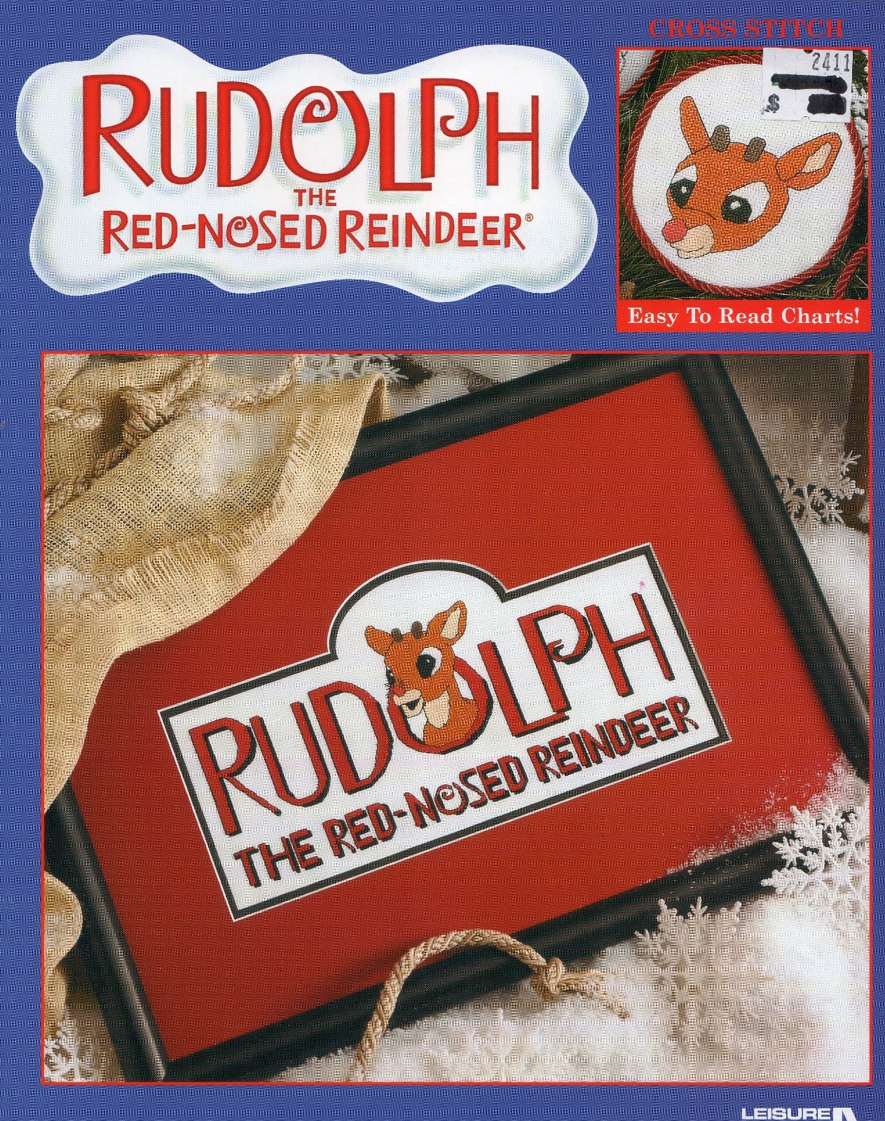 Rudolph the Red Nosed Reindeer Cross Stitch Booklet