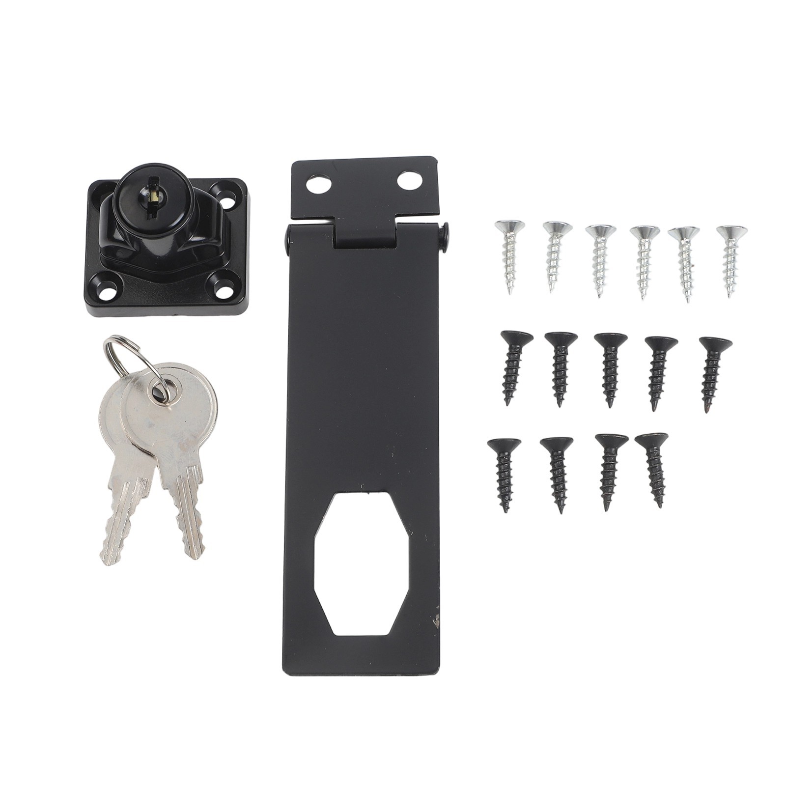 Zinc Alloy Key Padlock Stainless Steel for Door Latches Drawers and Cabinets